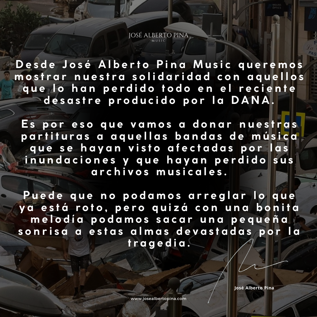 José Alberto Pina ayudará a las bandas que lo han perdido todo por la ...